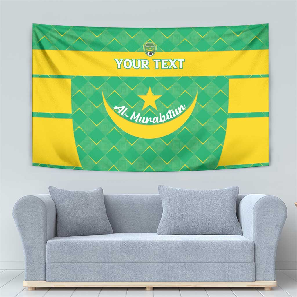 Custom Mauritania Beach Soccer 2025 Tapestry Go Al-Murabitun Go