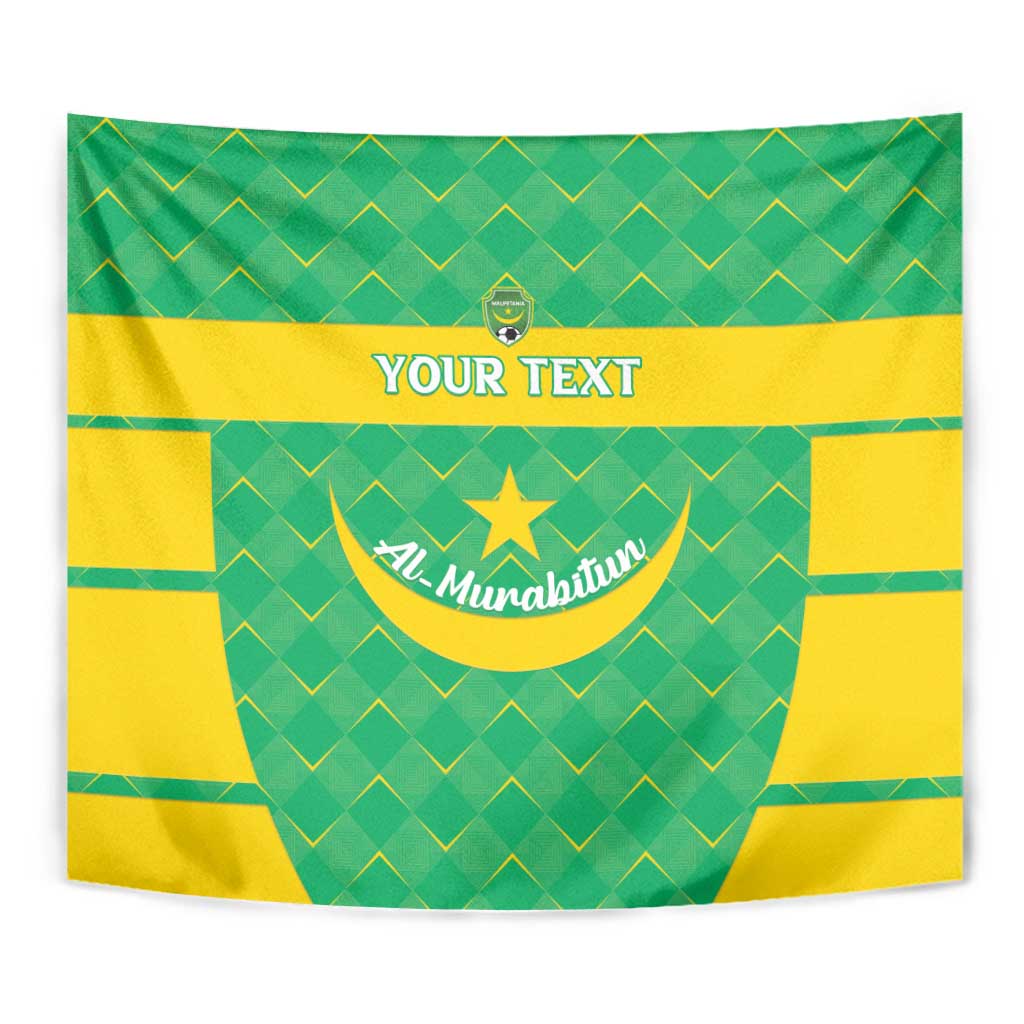 Custom Mauritania Beach Soccer 2025 Tapestry Go Al-Murabitun Go