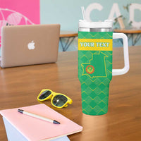 Custom Mauritania Beach Soccer 2025 Tumbler With Handle Go Al-Murabitun Go