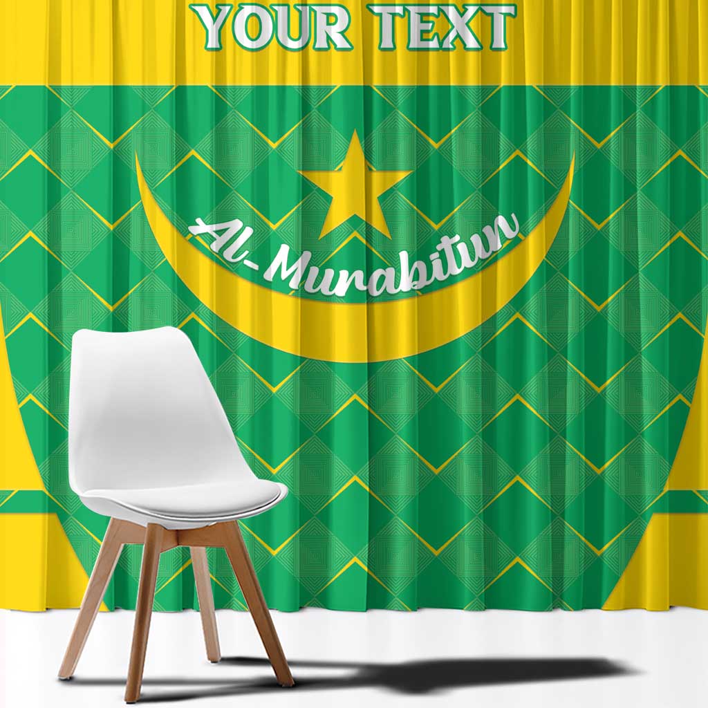Custom Mauritania Beach Soccer 2025 Window Curtain Go Al-Murabitun Go