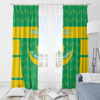 Custom Mauritania Beach Soccer 2025 Window Curtain Go Al-Murabitun Go