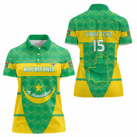 Custom Mauritania Beach Soccer 2025 Women Polo Shirt Go Al-Murabitun Go