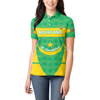 Custom Mauritania Beach Soccer 2025 Women Polo Shirt Go Al-Murabitun Go
