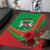 Burkina Faso Independence Day Area Rug Coat Of Arms With Rose