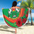 Burkina Faso Independence Day Beach Blanket Coat Of Arms With Rose