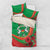 Burkina Faso Independence Day Bedding Set Coat Of Arms With Rose