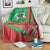 Burkina Faso Independence Day Blanket Coat Of Arms With Rose