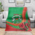 Burkina Faso Independence Day Blanket Coat Of Arms With Rose
