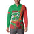 Personalised Burkina Faso Independence Day Button Sweatshirt Coat Of Arms With Rose