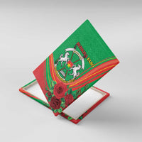 Burkina Faso Independence Day Canvas Wall Art Coat Of Arms With Rose