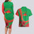 Personalised Burkina Faso Independence Day Couples Matching Long Sleeve Bodycon Dress and Hawaiian Shirt Coat Of Arms With Rose