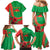 Personalised Burkina Faso Independence Day Family Matching Mermaid Dress and Hawaiian Shirt Coat Of Arms With Rose