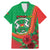 Personalised Burkina Faso Independence Day Family Matching Mermaid Dress and Hawaiian Shirt Coat Of Arms With Rose