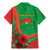 Personalised Burkina Faso Independence Day Family Matching Mermaid Dress and Hawaiian Shirt Coat Of Arms With Rose