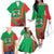 Personalised Burkina Faso Independence Day Family Matching Off The Shoulder Long Sleeve Dress and Hawaiian Shirt Coat Of Arms With Rose