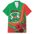 Personalised Burkina Faso Independence Day Family Matching Off Shoulder Maxi Dress and Hawaiian Shirt Coat Of Arms With Rose