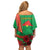 Personalised Burkina Faso Independence Day Family Matching Off Shoulder Short Dress and Hawaiian Shirt Coat Of Arms With Rose