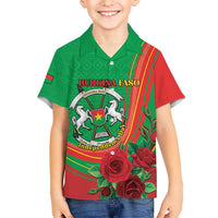 Personalised Burkina Faso Independence Day Hawaiian Shirt Coat Of Arms With Rose