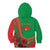 Personalised Burkina Faso Independence Day Kid Hoodie Coat Of Arms With Rose