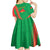 Personalised Burkina Faso Independence Day Kid Short Sleeve Dress Coat Of Arms With Rose