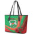Burkina Faso Independence Day Leather Tote Bag Coat Of Arms With Rose