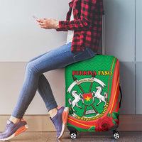 Burkina Faso Independence Day Luggage Cover Coat Of Arms With Rose