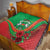 Burkina Faso Independence Day Quilt Coat Of Arms With Rose