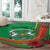 Burkina Faso Independence Day Round Carpet Coat Of Arms With Rose