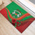 Burkina Faso Independence Day Rubber Doormat Coat Of Arms With Rose