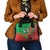 Burkina Faso Independence Day Shoulder Handbag Coat Of Arms With Rose