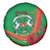 Burkina Faso Independence Day Spare Tire Cover Coat Of Arms With Rose