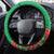Burkina Faso Independence Day Steering Wheel Cover Coat Of Arms With Rose