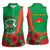 Personalised Burkina Faso Independence Day Women Sleeveless Polo Shirt Coat Of Arms With Rose