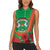Personalised Burkina Faso Independence Day Women Sleeveless Polo Shirt Coat Of Arms With Rose