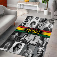 African-American Black Music Month Area Rug Legends Tribute