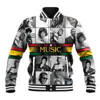 African-American Black Music Month Baseball Jacket Legends Tribute