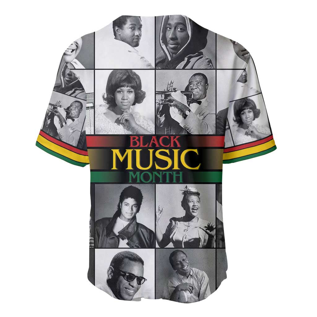 African-American Black Music Month Baseball Jersey Legends Tribute