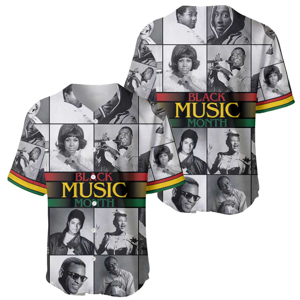 African-American Black Music Month Baseball Jersey Legends Tribute
