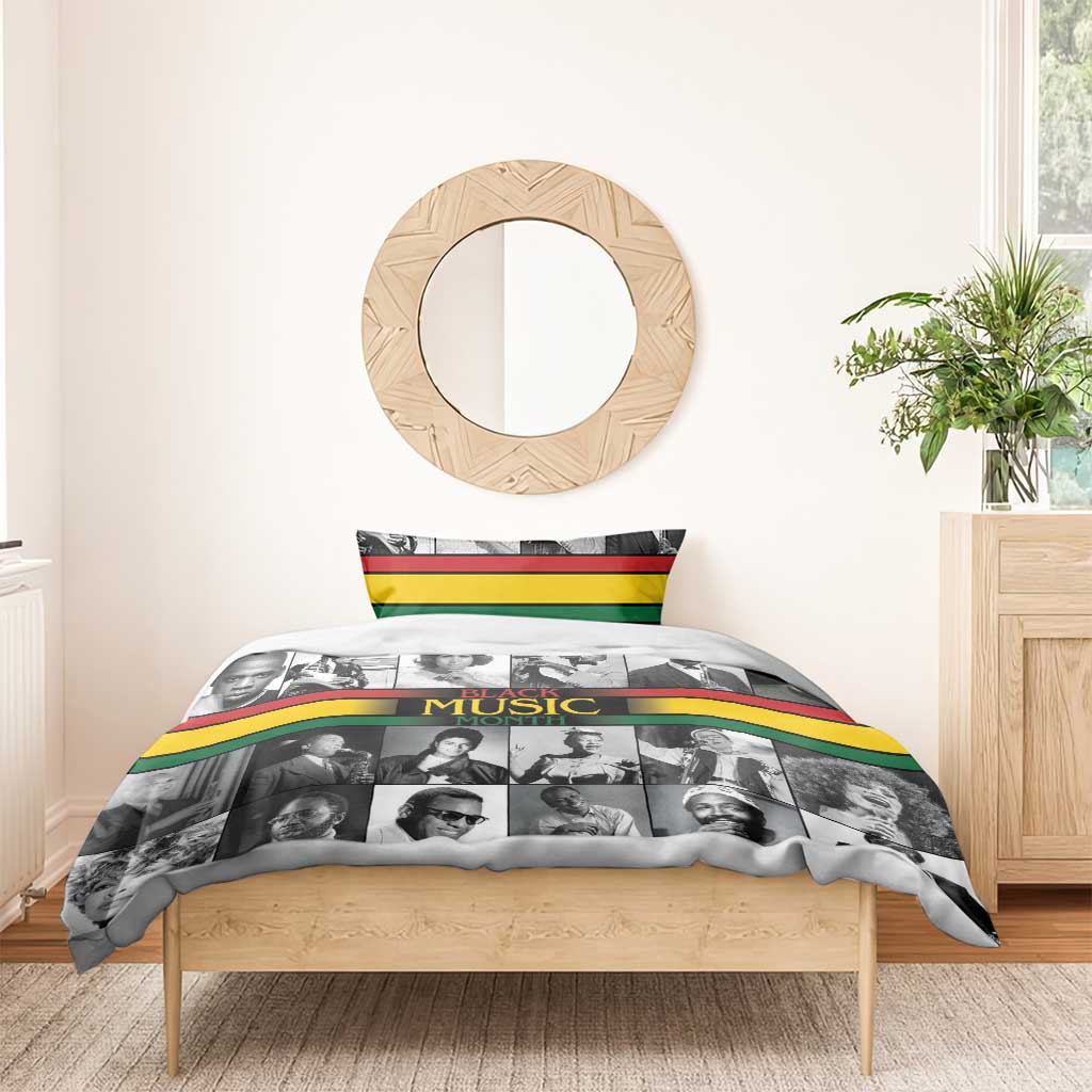 African-American Black Music Month Bedding Set Legends Tribute