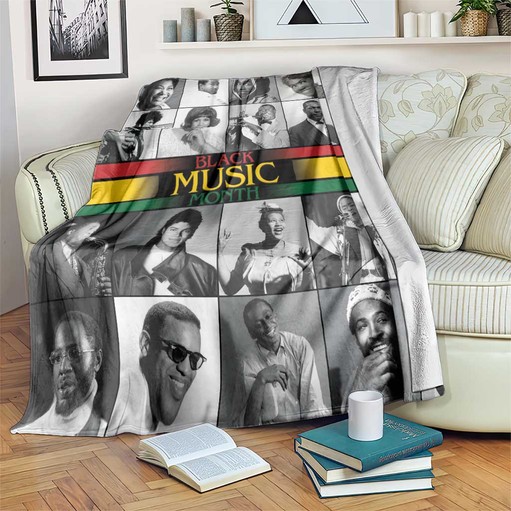 African-American Black Music Month Blanket Legends Tribute