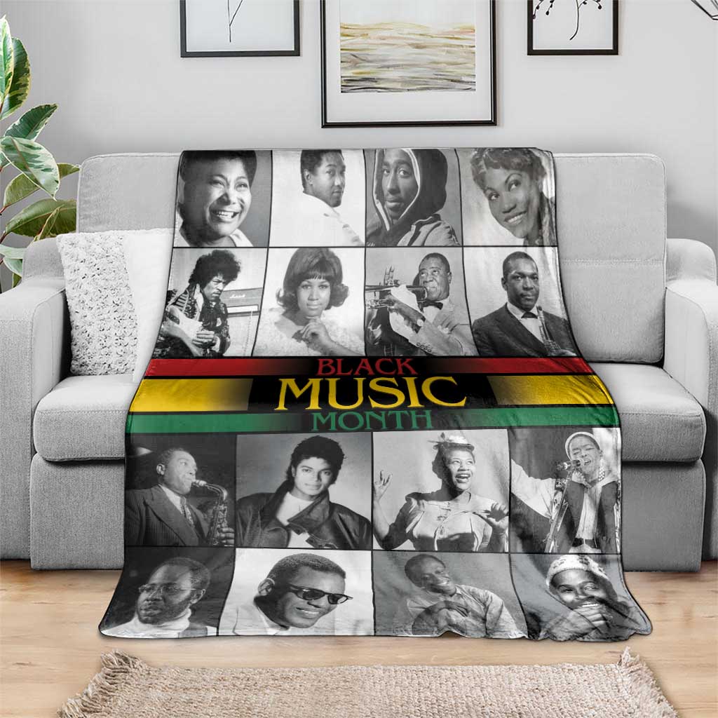 African-American Black Music Month Blanket Legends Tribute
