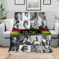 African-American Black Music Month Blanket Legends Tribute