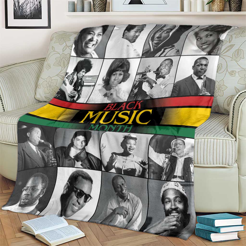 African-American Black Music Month Blanket Legends Tribute