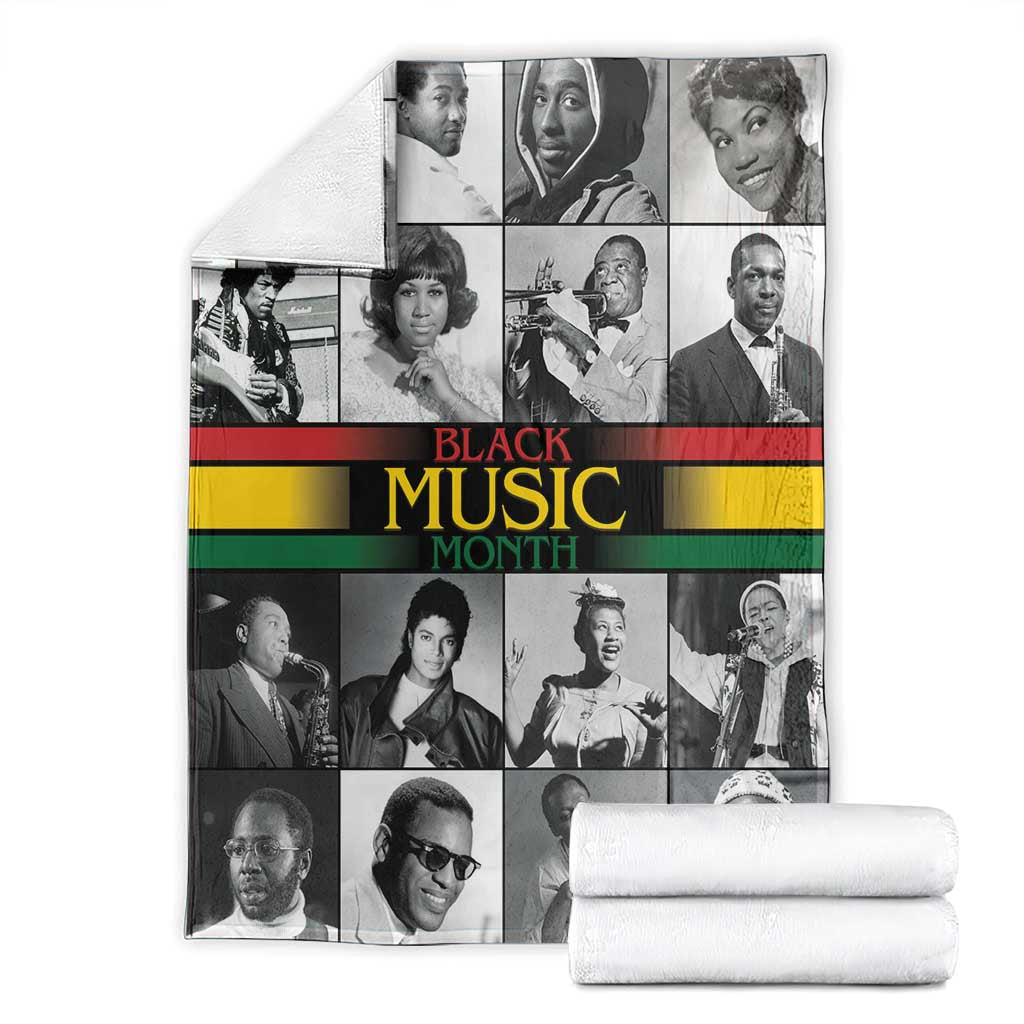 African-American Black Music Month Blanket Legends Tribute
