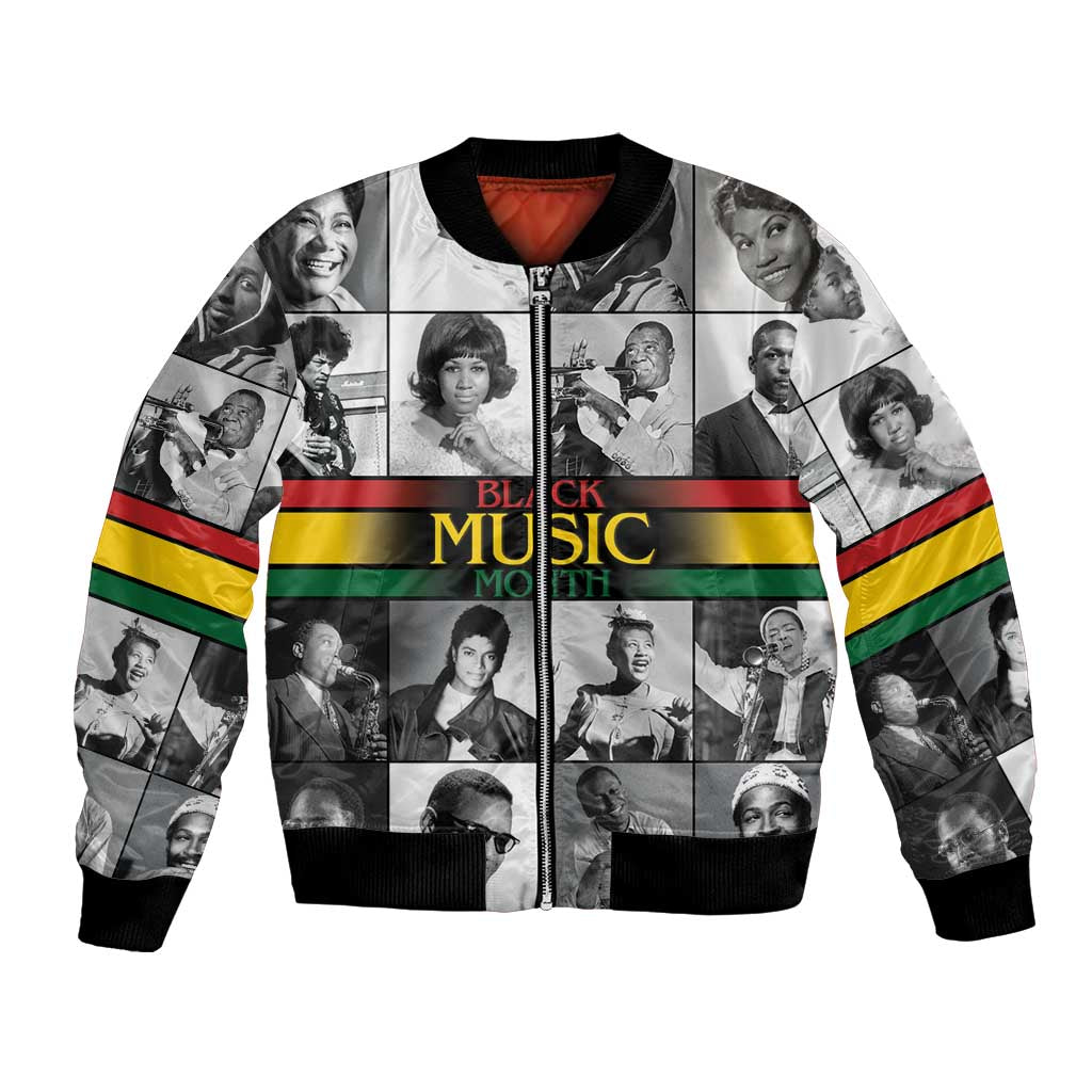 African-American Black Music Month Bomber Jacket Legends Tribute