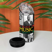 African-American Black Music Month 4 in 1 Can Cooler Tumbler Legends Tribute