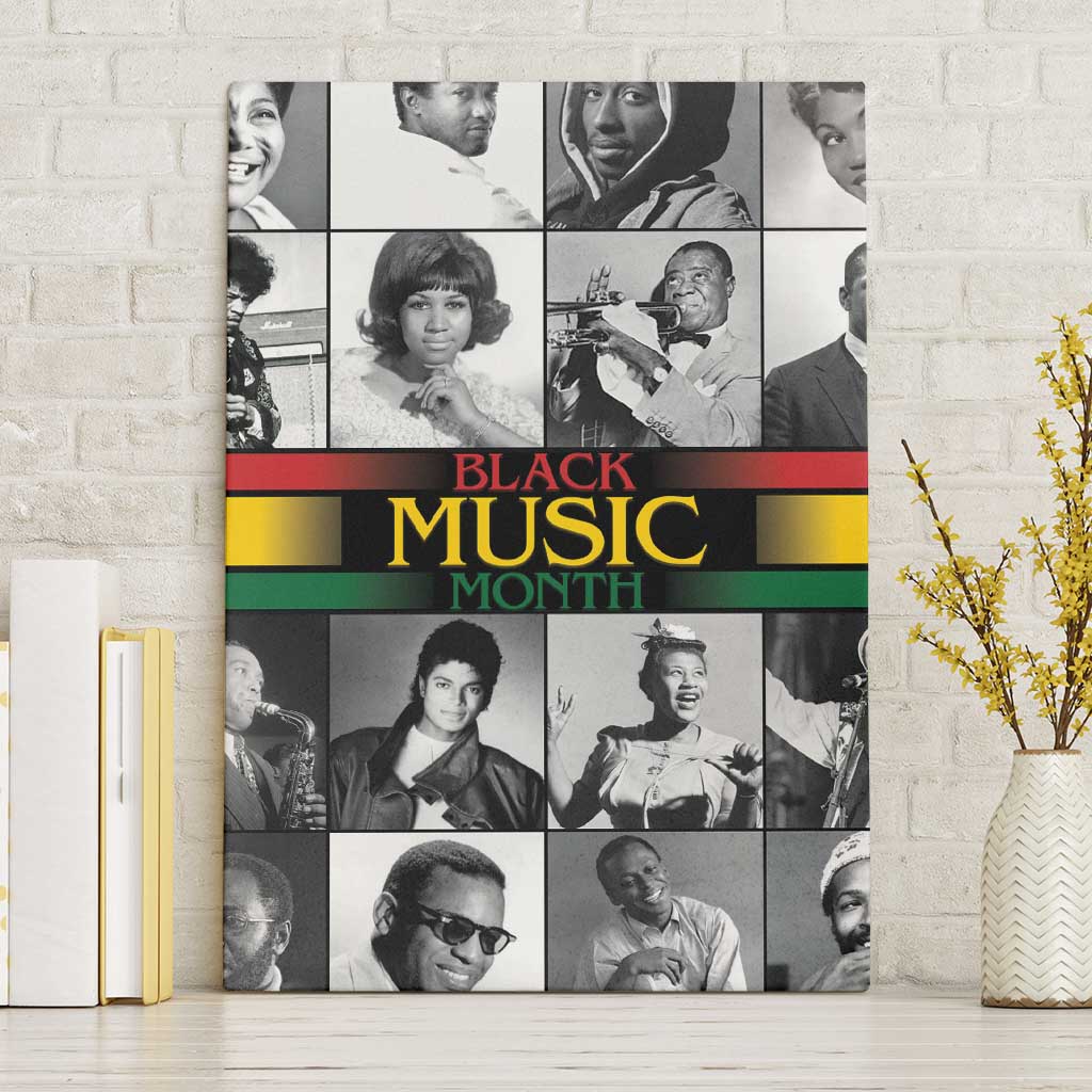African-American Black Music Month Canvas Wall Art Legends Tribute
