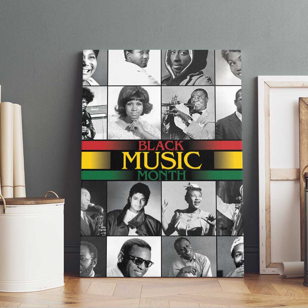 African-American Black Music Month Canvas Wall Art Legends Tribute