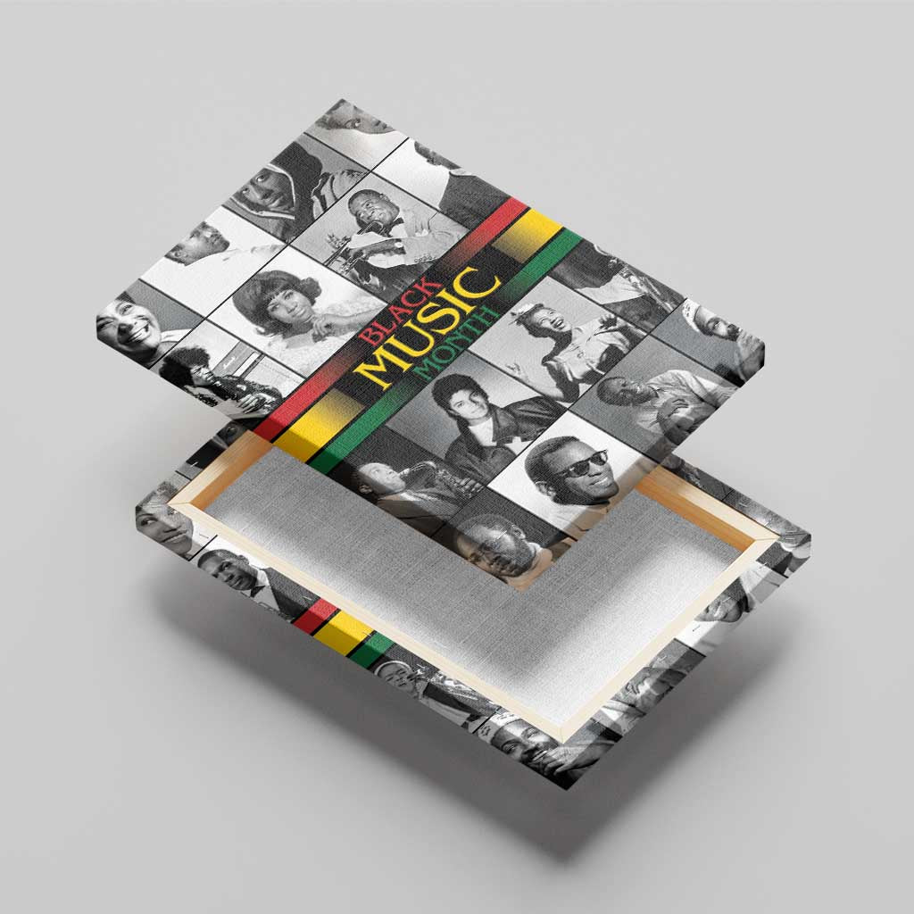 African-American Black Music Month Canvas Wall Art Legends Tribute