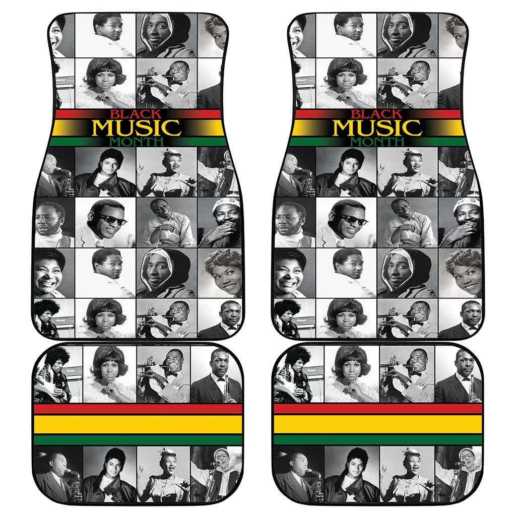 African-American Black Music Month Car Mats Legends Tribute